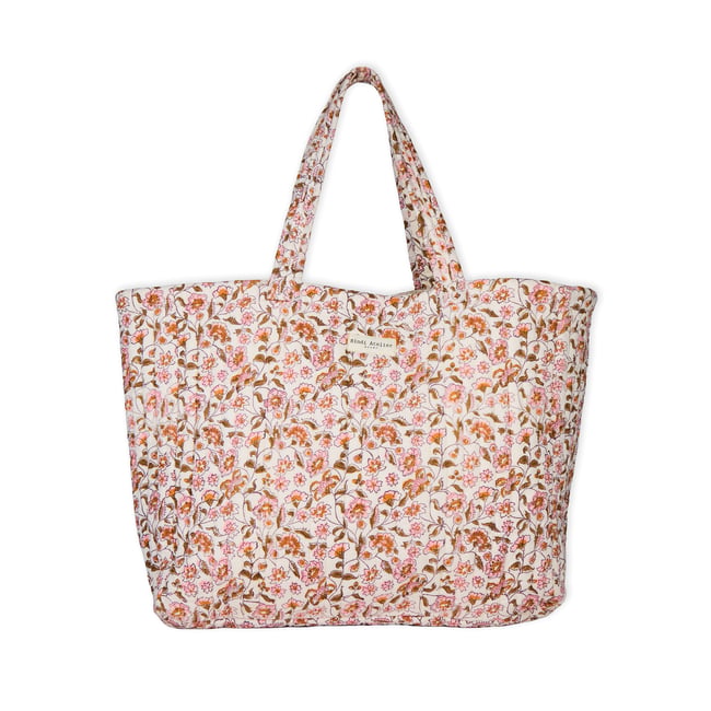 Sac cabas imprimé Edel blanc edel ambre <span itemprop=