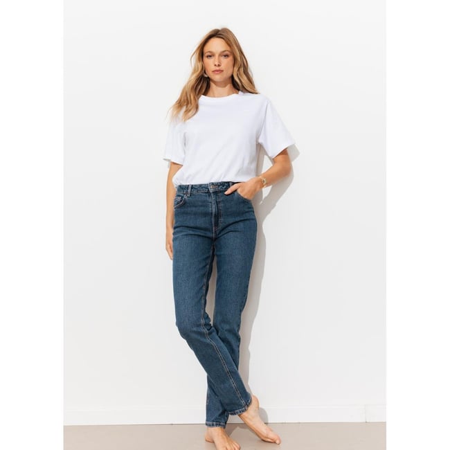 MARCEL jean mom taille haute jean brut <span itemprop=
