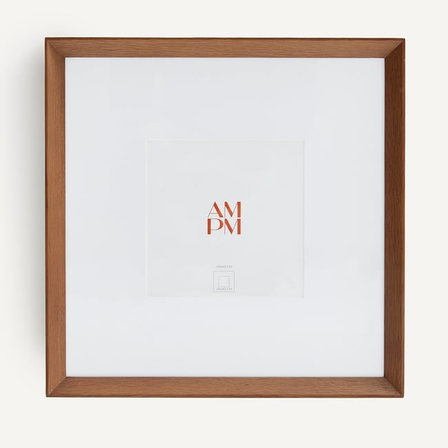 Odilon Walnut-Stained Oak Square Photo Frame, Height 43cm, walnut, AM.PM