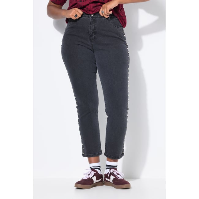 Jean Mom coupe 5 poches à taille élastique - STUDIO UNTOLD