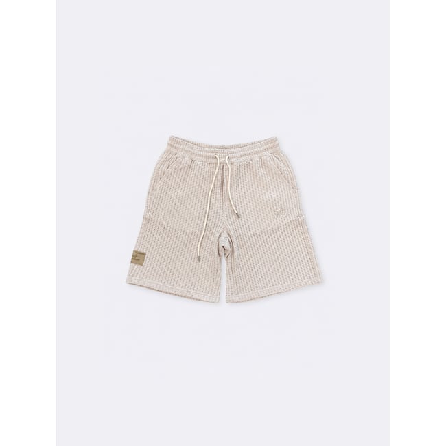 Short Flower crème camel <span itemprop=