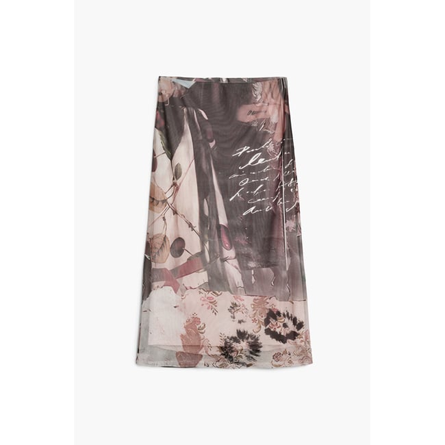Jupe en tulle collage gris <span itemprop=