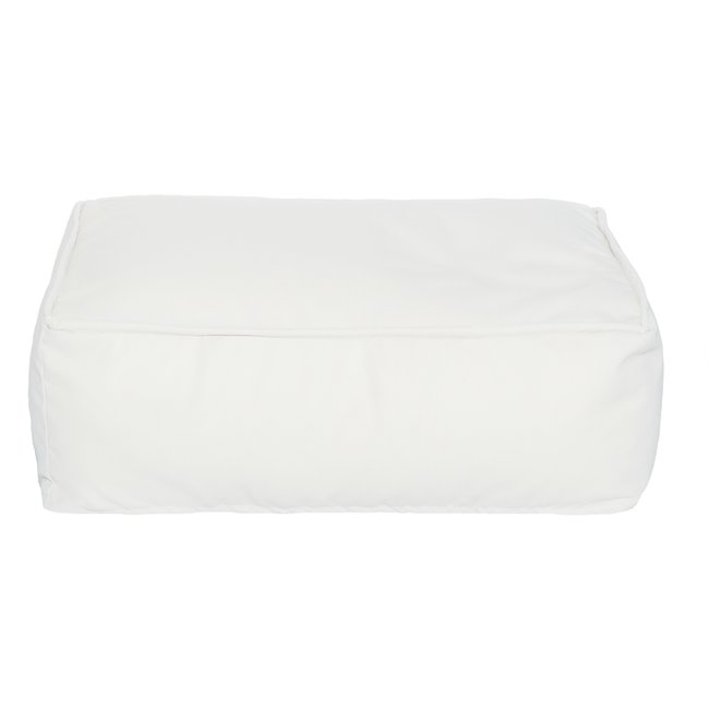 Coussin de sol extérieur déhoussable blanc <span itemprop=