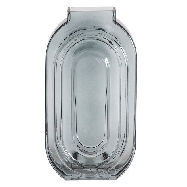 30cm Grey Glass Vase, grey, SO'HOME