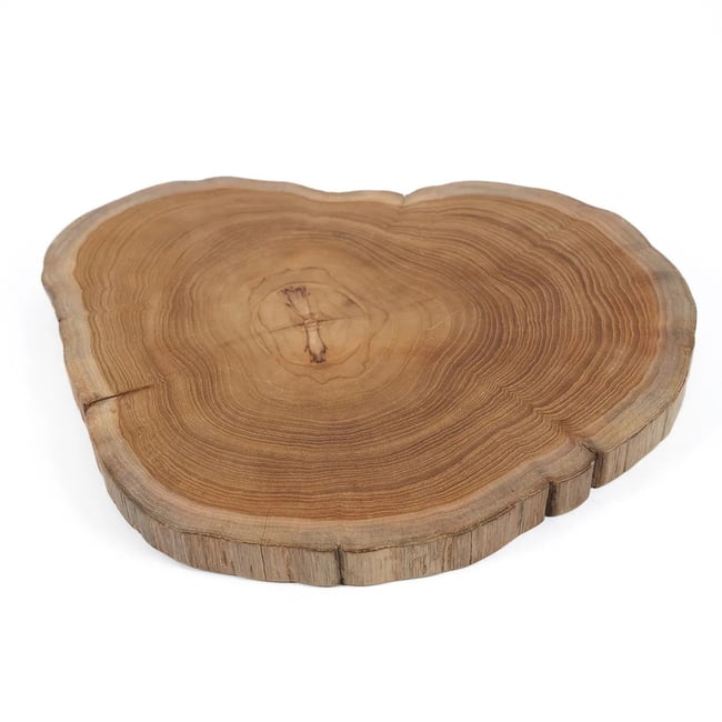 Planche à découper racine de teck ROOT Couleur naturel <span itemprop=