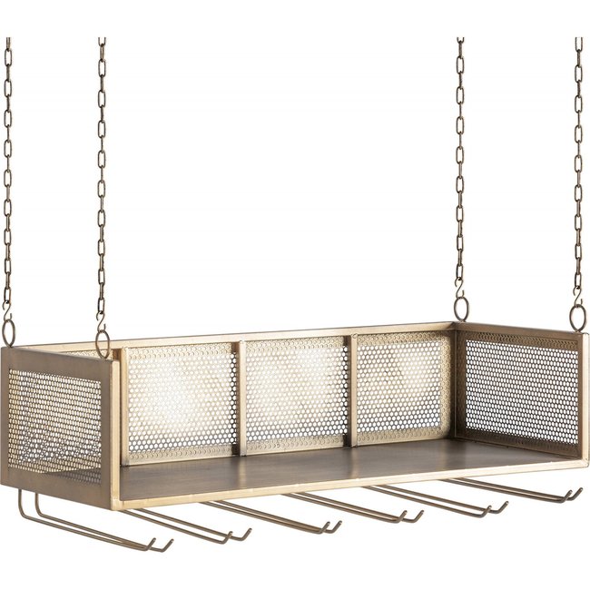 Bar suspendu en métal, Bretten Couleur doré <span itemprop=
