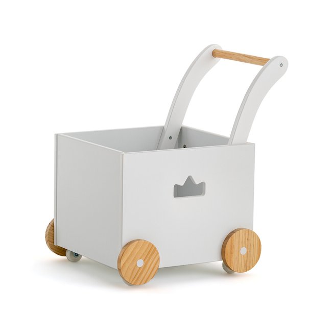 Baúl / caja infantil con ruedas, Khoda blanco <span itemprop=