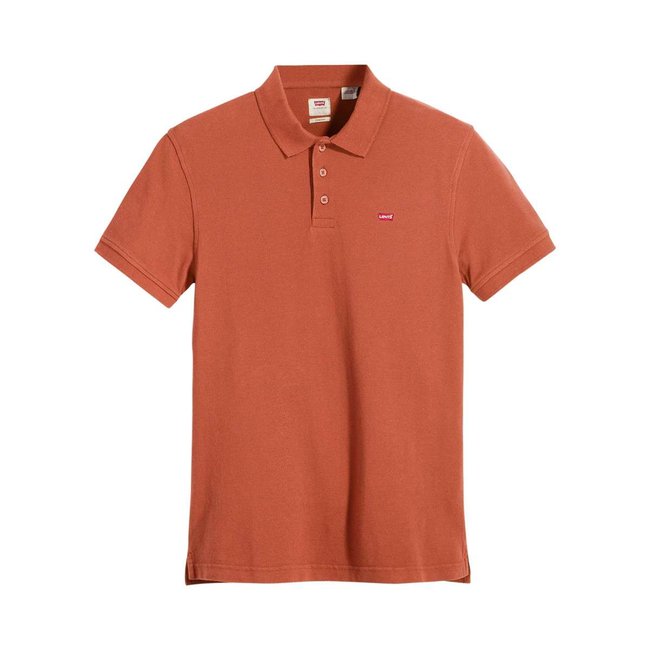 Polo coton maille piquée droit rouge <span itemprop=