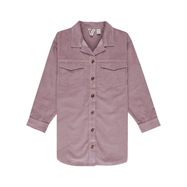 Robe chemise en velours MINT SEA. violet nirvana <span itemprop=