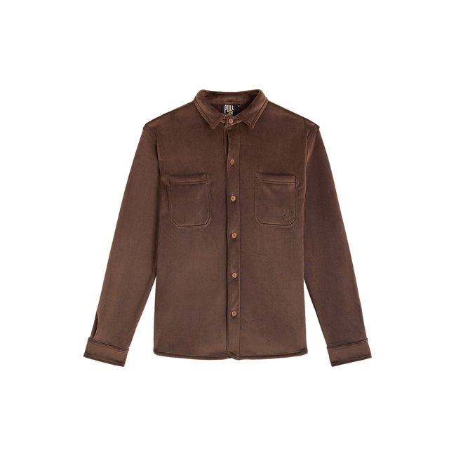 SURCHEMISE POLAIRE BROWN marron <span itemprop=