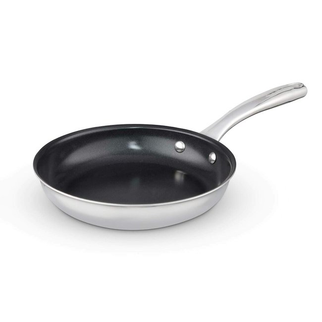 28cm Tri-Ply Frying Pan, silver-coloured, GOOD FOOD BY TOWER