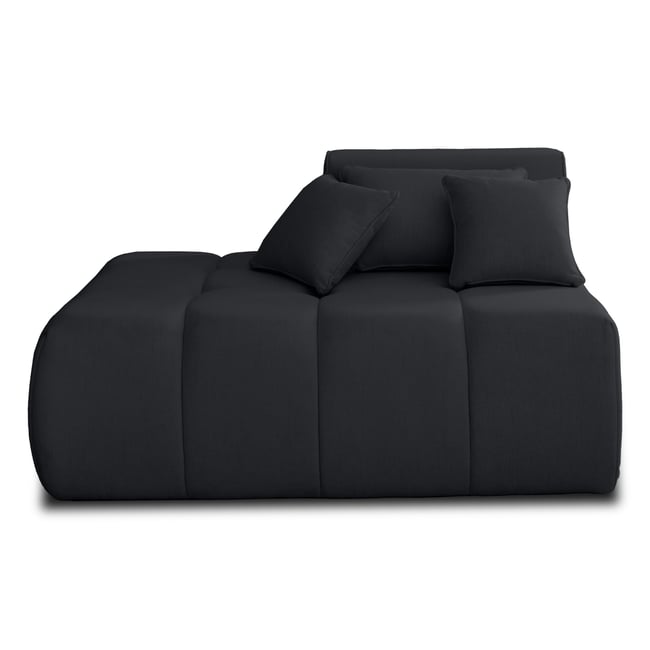 Module d'assise gauche - CARACAS Couleur noir <span itemprop=