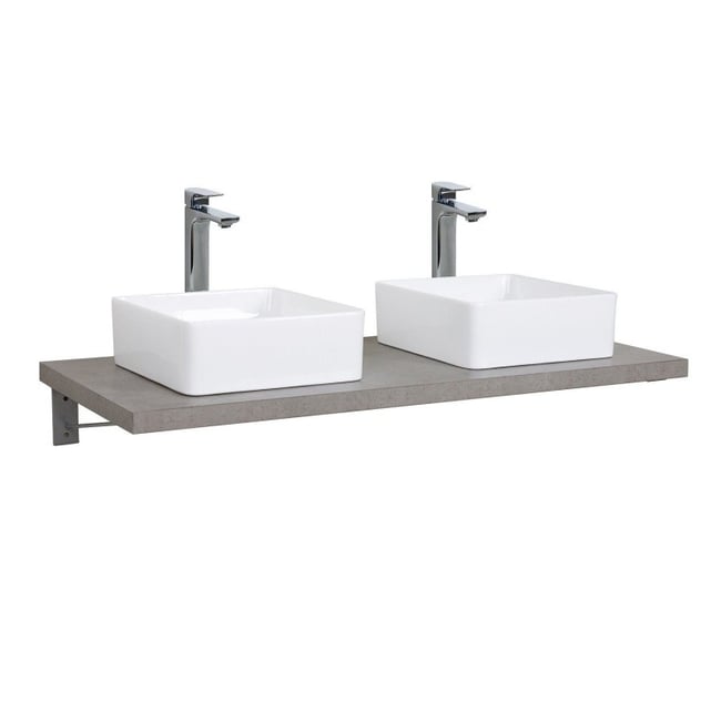 Plan de toilette suspendu pour vasque - 120 cm - Ep. 3,8 cm WILL - MOB IN