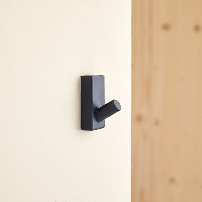 Patère en terrazzo, black SARA Couleur noir <span itemprop=