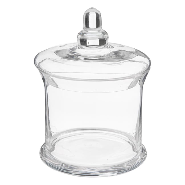 Bonbonnière en verre bocal à biscuits Couleur transparent <span itemprop=