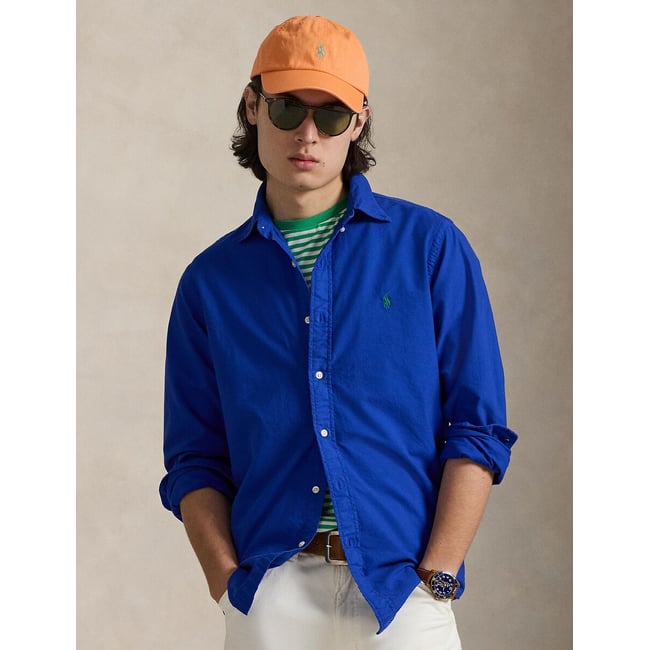  Chemise Oxford cintrée teinte en pièce - POLO RALPH LAUREN