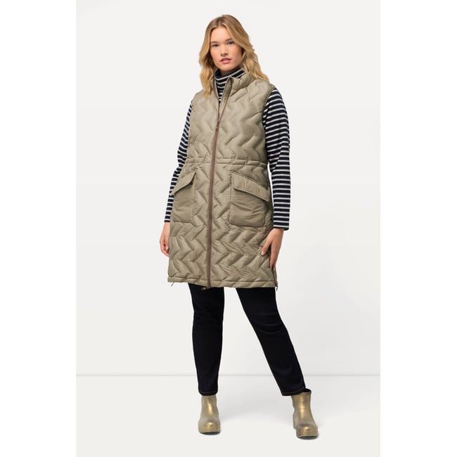 Long gilet HYPRAR roseau <span itemprop=