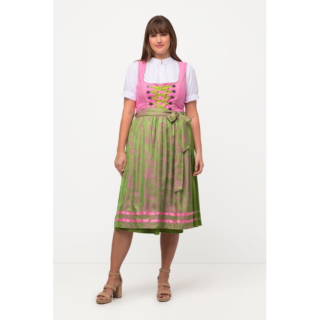 Costume traditionnel tyrolien sans manches rose vif clair <span itemprop=