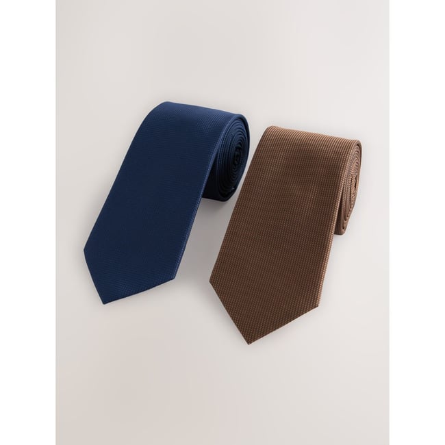 Cravate texturée, lot de 2 - NEXT