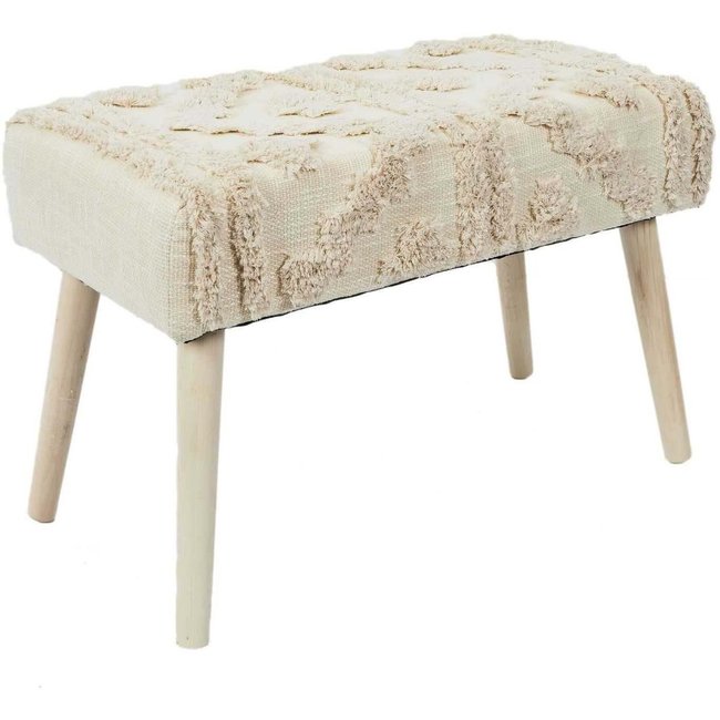 Banc pieds en pin Mirage Couleur blanc <span itemprop=