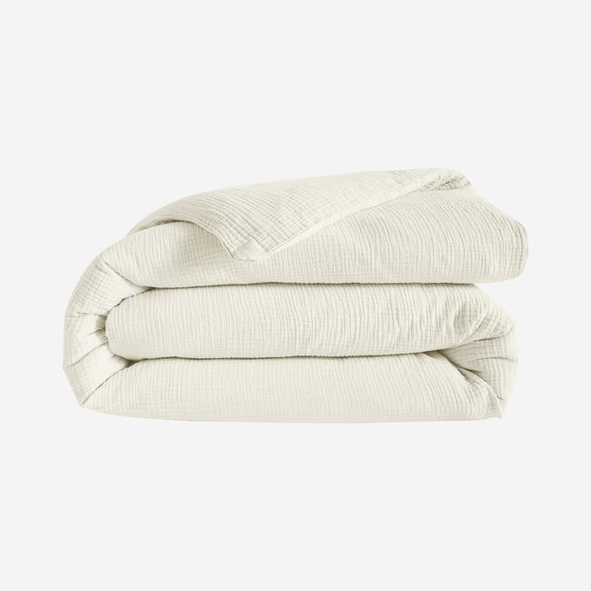 Housse de couette en double gaze de coton ARIELLE - HABITAT