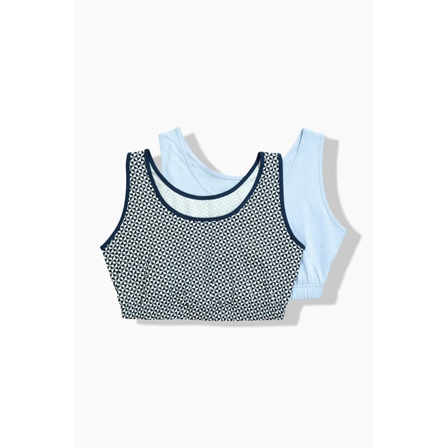 Lot de 2 brassières, décolleté rond - ULLA POPKEN
