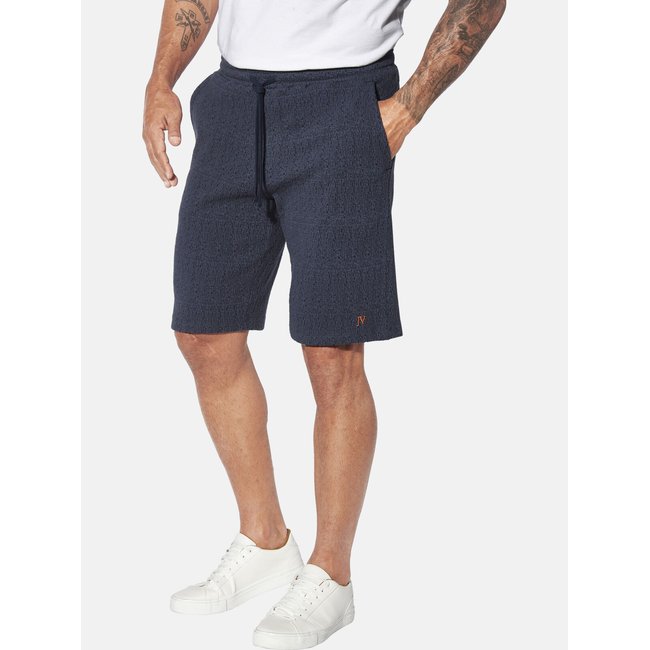 Bermuda en molleton LEIFKAR bleu foncé <span itemprop=