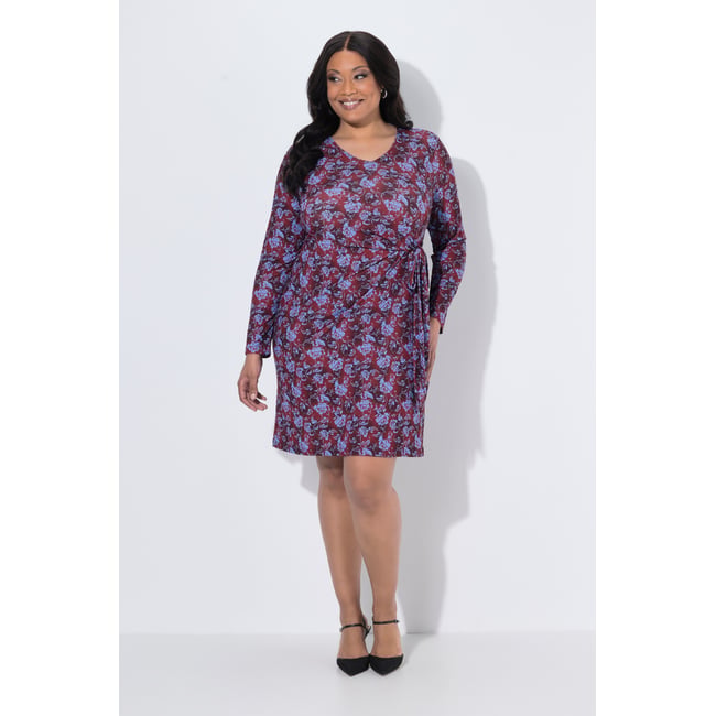 Robe en jersey noir <span itemprop=
