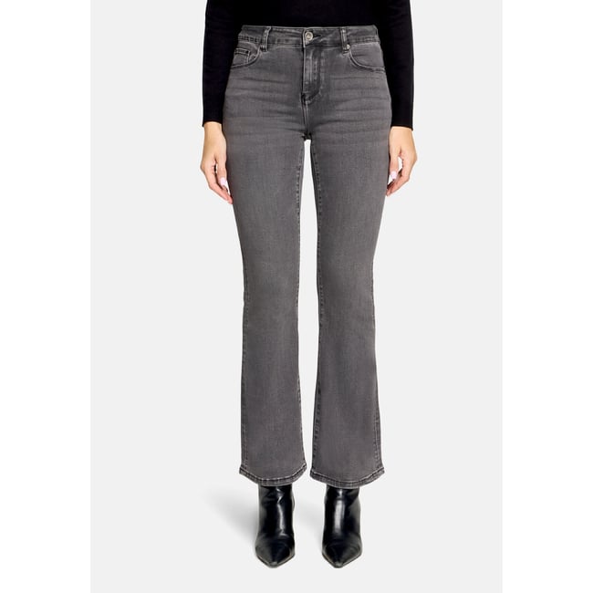 Jean Bootcut à effet délavé grey denim <span itemprop=
