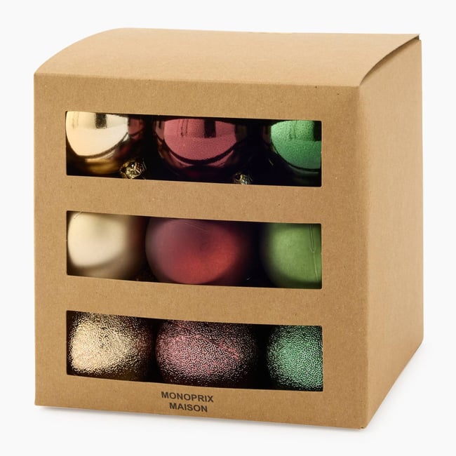 Boite 27 boules, 5cm, en plastique - MONOPRIX