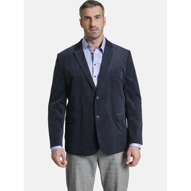 Veston en velours côtelé DUKE WESTON bleu foncé <span itemprop=