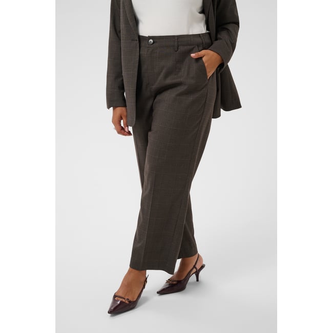 Pantalon de costume gris dark grey check <span itemprop=