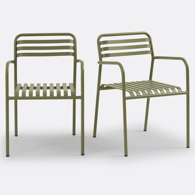 2er-Set Gartenstühle Manni, Aluminium - LA REDOUTE INTERIEURS