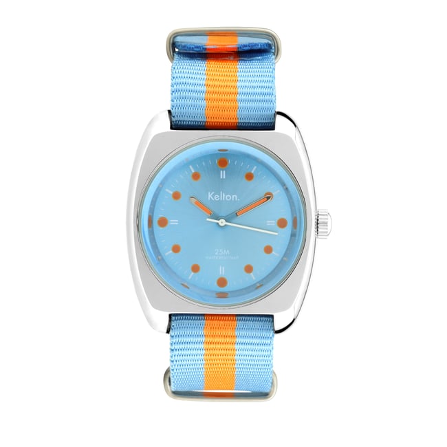 Montre Analogique  RC argenté bleu clair bleu clair <span itemprop=