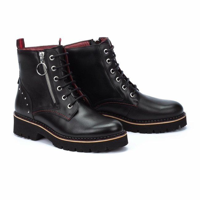 Leren boots met veters Vicar <span itemprop=