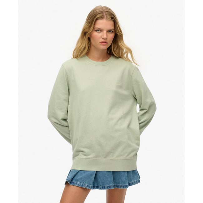 Sweat classique oversize Essential gris ardoise <span itemprop=
