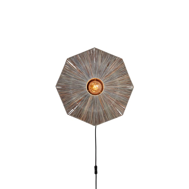 Lampe Murale Raphia PANAMA - GOOD & MOJO