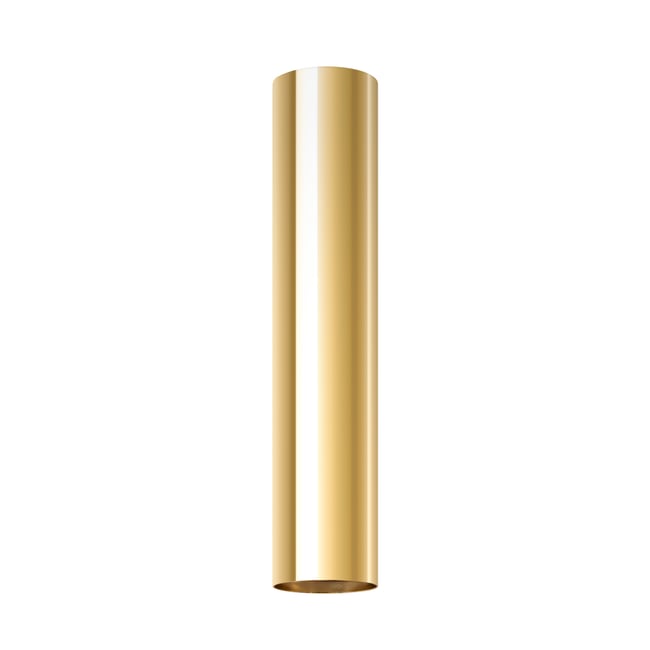 Plafonnier Acier Éclat Doré GU10 1 Lagos Couleur jaune <span itemprop=