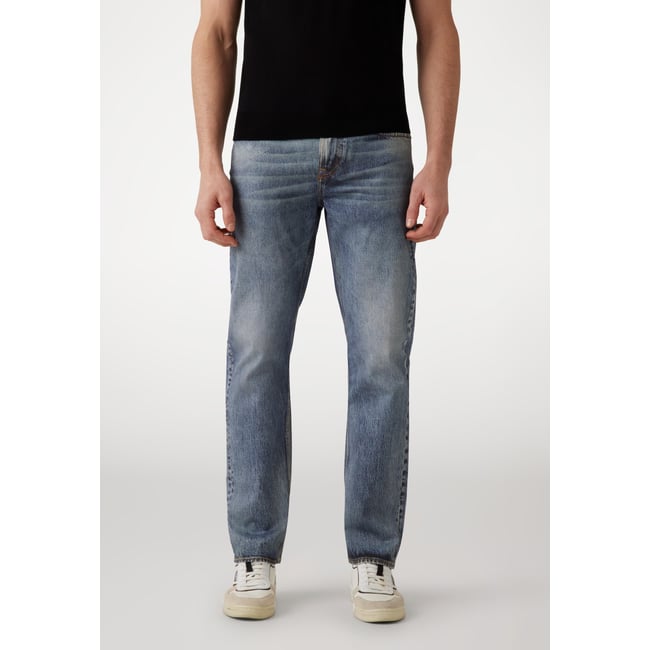 Jean Slim Imprimé Angels bleu <span itemprop=
