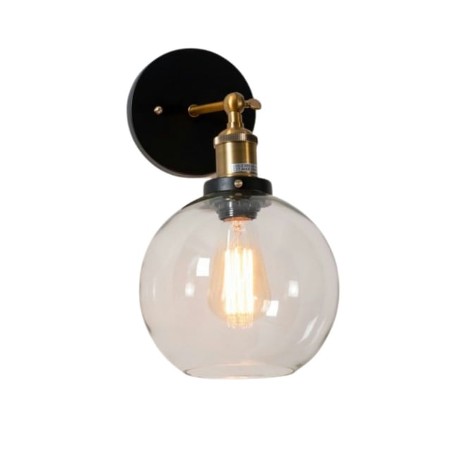 Applique murale en bronze et verre - OLIVIA Couleur v021707 <span itemprop=