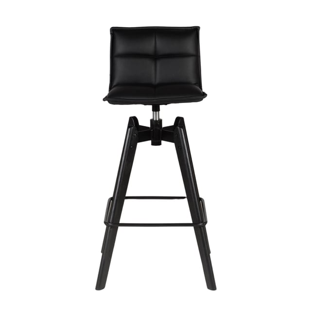 Chaise snack  pieds chêne Couleur noir <span itemprop=