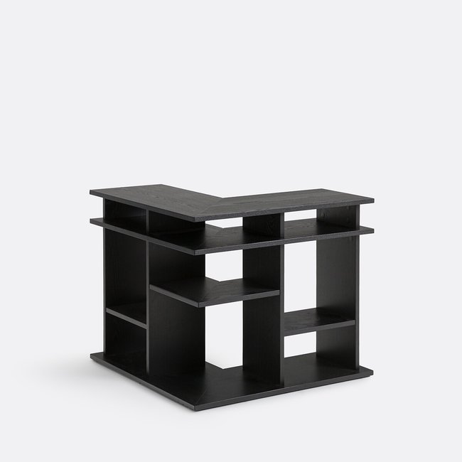 Abac Corner Bookcase/Console, black, LA REDOUTE INTERIEURS