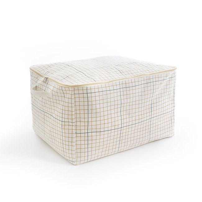 Acao XL Polycotton Storage Bag, check print, LA REDOUTE INTERIEURS