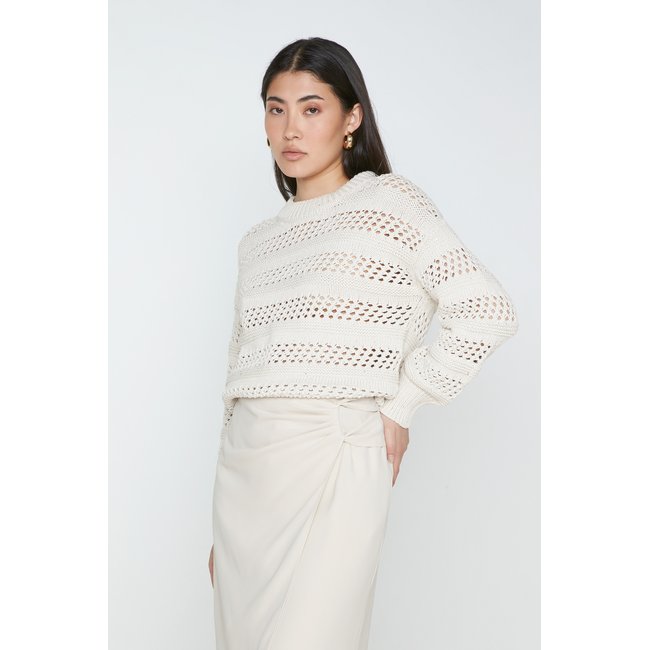 Pull louison ivoire <span itemprop=