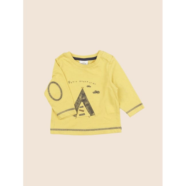 Tee-shirt - Très bon état jaune <span itemprop=