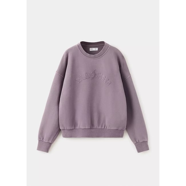Sweat-shirt relaxed-fit violet <span itemprop=