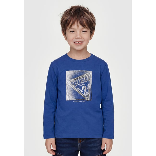 T-Shirt Polo Rayé bleu <span itemprop=