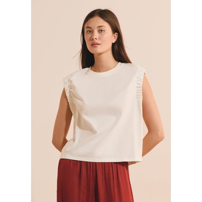 ETAM T-SHIRT ANNIE - TSHIRT SM blanc <span itemprop=