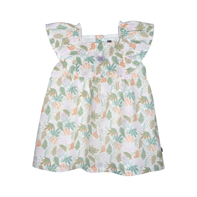 Robe bretelle nanou blanc <span itemprop=