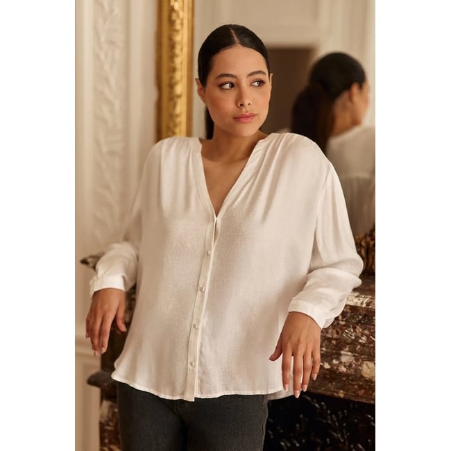 Bolia Long Sleeve Blouse, white, LA PETITE ETOILE
